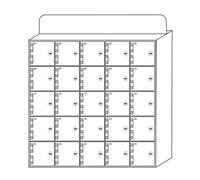 Acrylic Phone Charging Station with 25 Slots & Key Lock - Secure nizer for Offices Events & Homes - Ideal White Color Display Stand