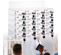 Acrylic Phone for Desk - Transparent Mobile Storage Holder with 20 Slots Perfect for Office and Meeting Room Use Stylish Desk Accessory