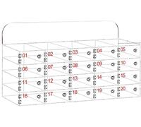 Acrylic Phone Lock Box with KeysSecure Storage for Office School & ClassroomMultipSizes for Easy nization and Safety (20)