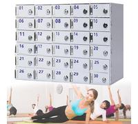 Acrylic Phone Storage Cabinet with Lock and Keys Wall-Mounted for Office Classroom Gym - 20/30/40 Slots for Secure Mobile Device Management