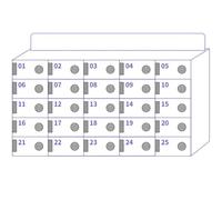 Acrylic Phone Storage Locker with Key 80 Slots Device Cabinet for Classroom School Office & Factory UseEmployee Phone Storage Solution 25 Slot Design
