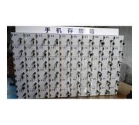 Acrylic Phone Storage nizer with 12 Key-Locked Slots - Stylish White Design for Office & Home Use, Secure Display Solution for Phones, Tablets & Accessories