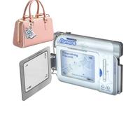 Acrylic Photo Card Holder, Acrylic Photo Card Holder, Student ID Stand, 3 Inch Credit Bank Card, Bus Card, Student Card Holder with Key Ring, ID Holder for Students
