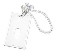 Acrylic Photo Card Holder, Kpop Photocard Holder with Butterfly Pendant, Crystal Butterfly Photo Card Holder, Waterproof Photo Card Protector for Credit Letter, Bank Card, Student ID