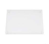 Acrylic Photo Frame, Clear 10+10mm Thick Poster Display Stand with Magnetic Closure for Desktop Home Office Decor, Transparent Picture Holder for 4x6 to 12.8x17.8cm Photos(12.8 x 17.8cm)