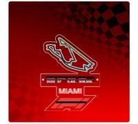 Acrylic Photo Frame, Compatible for Lego-a 71049 F1 Racing Mini Wall Mounted Photo Frame Toys kit, Magnetic racing track (Display Case Only, kit not Included) (Miami Speedway)