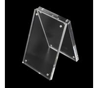 Acrylic Photo Frame, Transparent 8+8mm Thick Desktop Display Stand for 4x6cm to 14.8x21cm Pictures, Home and Office Decor(12.8x17.8cm)