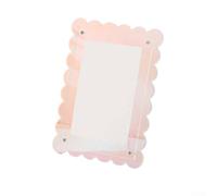 Acrylic Photo Frame Transparent Colourful Wave-Shaped, Creative Display Stand for Postcards Cards Storage Frame Desktop(colorful)