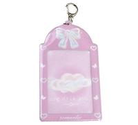 Acrylic Photocard Holder Keychain, Credit Id Bank Card Id Badge Holder Bus Card Student Card Photo Card Cover Protector Cute Photocard Holder for School Id Office Id Card