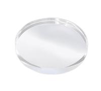 Acrylic Photography Background Prop, Transparent Geometric Photo Prop for Product Anti Shatter Crystal Texture Light Reflection Enhancement Tool for Cosmetic Jewelry Photography (Round)