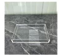 Acrylic Photography Shallow Water Tank Detachable Tray Countertop Storage Box Multi-functional Shooting Props for Advertisements (50x50x10cm/20x20x4in)