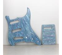 Acrylic Pickguard 11 Hole SSS Guitar Pick Guard Back Plate Screws For For FD For For ST Style Electric Guitar Guitar Replacement Pickguard (Color : 02)