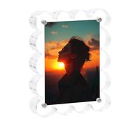 Acrylic Picture Frame 2x3, 20mm Double Sided Magnetic Photo Frames for Polaroid Fujifilm Instax Mini Films, Freestanding Mini Photo Display for Instax Photos