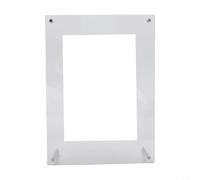 Acrylic Picture Frame Floating Look, Clear Double-Sided Photo Display for A4 21x29.7cm, Self-Standing Vertical Horizontal for Home Office Decor