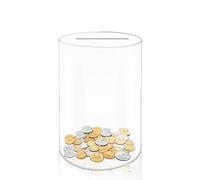 Acrylic Piggy Bank, Transparent Money Box, Break to Open, for Saving Cash or Coins