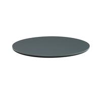 Acrylic Placemat 320mm Diameter Round Hardwearing & Long Lasting Plastic (Dark Grey Frost, 6)