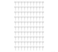 Acrylic Plant Label Tags 100 PCS for Outdoor For Gardening Waterproof Material with Smooth Ensures Clear and Permanent Writing (3)