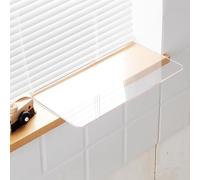 Acrylic Plant Shelf Extender - Clear Countertop nizer for Kitchen, Balcony, Office Desk & Bay Window - Ideal for Indoor Gardening & Space-Saving Decor
