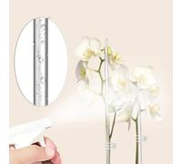 Acrylic Plant Support Stakes for Orchids Potted Plants - 30-Piece Set Having 15 X 11-inch (28 cm) and 15 X 16-inch (40 cm) Flexible Transparent Stakes 30 Clear Clips