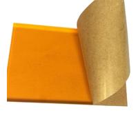 Acrylic Plastic Board Translucence Acrylic Tinted Sheets Colorful Cast plastic Plate Thickness 3mm For Signs DIY Display Projects Craft 1pc(Pumpkin Orange,3mm*200 * 200mm)