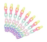 Acrylic Plastic Chain Links 200pcs Assorted Colour Linking Rings