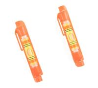 Acrylic Plastic Hanging Wire Level Kit for Spirit Use on Strings | In Carpentry Construction and Outdoor Project Setup(Orange)