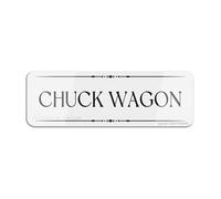 Acrylic Plastic Sign Chuck Wagon Vintage Signlong Lasting With Double Sided Tape 9X3 Inches
