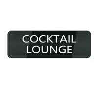 Acrylic Plastic Sign Cocktail Lounge Sign for Door Or Wall, Easy Installation, Premium Acrylic Design for Your Home Office/Business