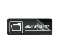 Acrylic Plastic Sign Company Studio Sign Archives Center Sign 3" X 10" Self-Adhesive On The Back Fade Resistance Indoor/Outdoor Use