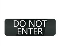 Acrylic Plastic Sign Do Not Enter Sign for Door Or Wall, Easy Installation, Premium Acrylic Design for Your Home Office/Business