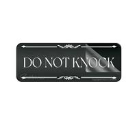 Acrylic Plastic Sign Do Not Knock Wall Or Door Sign 3" X 10" Self-Adhesive On The Back Fade Resistance Indoor/Outdoor Use