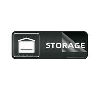 Acrylic Plastic Sign Fancy Storage House Wall Or Door Sign Rounded Corners Long Lasting With Strong Clean Adhesive Tape In The Back 10"X3" Inch
