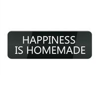 Acrylic Plastic Sign Happiness is Homemade 10X3 Inch, Stylish & Prominent Design, Perfect for Home Office Front Doors, Walls, Windows