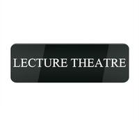Acrylic Plastic Sign Lecture Theatre Sign for Door Or Wall, Easy Installation, Premium Acrylic Design for Your Home Office/Business