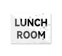 Acrylic Plastic Sign Lunch Room 1 Sign 8" X 6" Fade Resistance Indoor/Outdoor Use