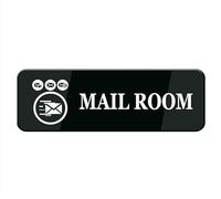 Acrylic Plastic Sign - Mail Room Sign For House，Strong Self-Adhesive Signs For Home， Durable Acrylic Sign For Door/Wall/Window （8x3 inch）