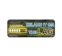 Acrylic Plastic Sign Neon Gaming Sign Blame It On The Lag Signteen Boys Room Decorations Gamer Wall Art Decor For Bedroom 9 X 3 Inch Premium Acrylic Design Sign