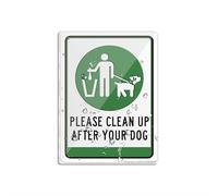 Acrylic Plastic Sign Please Clean Up After Your Dog Signlong Lasting With Double Sided Tape 6X8 Inches