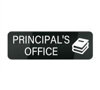 Acrylic Plastic Sign Principal S Office Sign for Door Or Wall, Easy Installation, Premium Acrylic Design for Your Home Office/Business