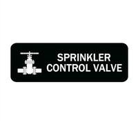 Acrylic Plastic Sign - Sprinkler Control Valve Sign,Acrylic Sign Safety Informative Sign With Symbols Great For Home Office Business (8x3 inch)