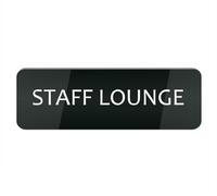 Acrylic Plastic Sign Staff Lounge Sign for House Office Home,Acrylic Modern Design Door Sign 10X3 Inch Home Decor Accessories Door Or Wall