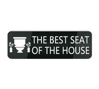 Acrylic Plastic Sign The Quack Shack Small Rectangular Sign for House/Business, Window/Front Door Acrylic Plastic Sign (Black 10X3 in)