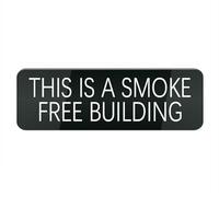 Acrylic Plastic Sign This is A Smoke Free Environment Thank You for Not Smoking Sign for Front Door, 10X3 Inches Signs for House Business Home, Aluminum Signs for Office Gate Window, No Fade