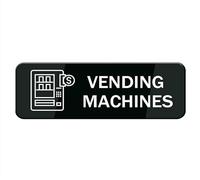 Acrylic Plastic Sign - Vending Machines Sign For House，Home，And Office，Strong Self-Adhesive，Acrylic Sign For Fornt Door Yard Sign （8x3 inch）