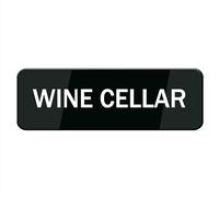 Acrylic Plastic Sign - Wine Cellar Sign,Acrylic Plastic Sign With Symbols,Self-Adhesive,For Restaurant,Salons,Hotel,Motel,Rest Stops,Public Restrooms (10x3 inch)