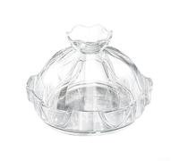 Acrylic Plastic Transparent Candy Dish With Secure Lid For Kitchen Storage Of Sugar And Spices Clear Seasoning Jar Pot Organizer 16.6x11.2cm