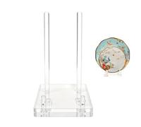 Acrylic Plate Stand - Folding Adjustable Presentation Tool, Transparent pIastic Easel, Maintenance Hardware Items, Reliable Manual Tooling Pack | for Retail Store Library Museum School Supplies
