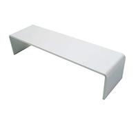 Acrylic Plinth Shelf Risers to Fit Ikea Detolf Cabinets Retail Shop Display 36x10x7.7cm (DS80) (White)