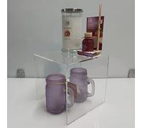 Acrylic Plinths - Riser Display for Crafts, Collectables, Jewellery, Retail (DSL8+) (200MM X 200MM X 200MM)