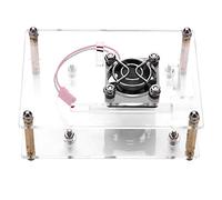 Acrylic PMMA Enclosure Box Protective Case with Cooling Fan for 2 3 Model B and Pi B Transparent Durable Shell for DIY Projects and Home Computing